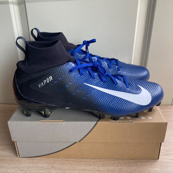 Nike Vapor Untouchable Pro 3 Royal Blue/ Black Football Cleats Men - SZ 15 - Picture 2 of 10